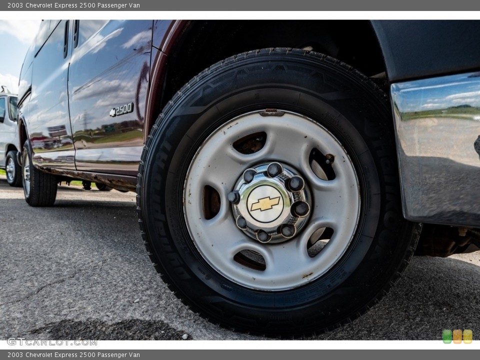 2003 Chevrolet Express 2500 Passenger Van Wheel and Tire Photo #142807914
