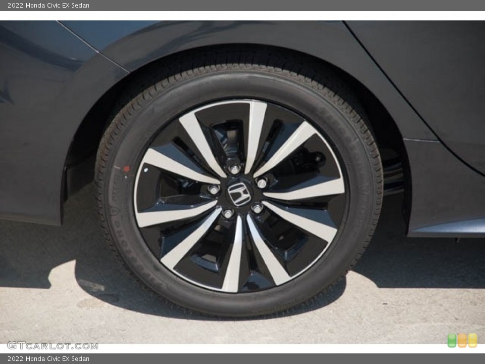 2022 Honda Civic EX Sedan Wheel and Tire Photo #142837845