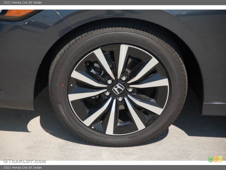 2022 Honda Civic EX Sedan Wheel and Tire Photo #142837908