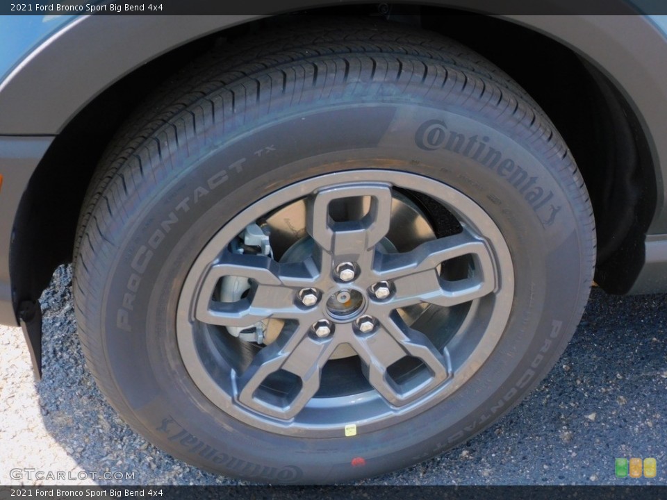 2021 Ford Bronco Sport Big Bend 4x4 Wheel and Tire Photo #142900147