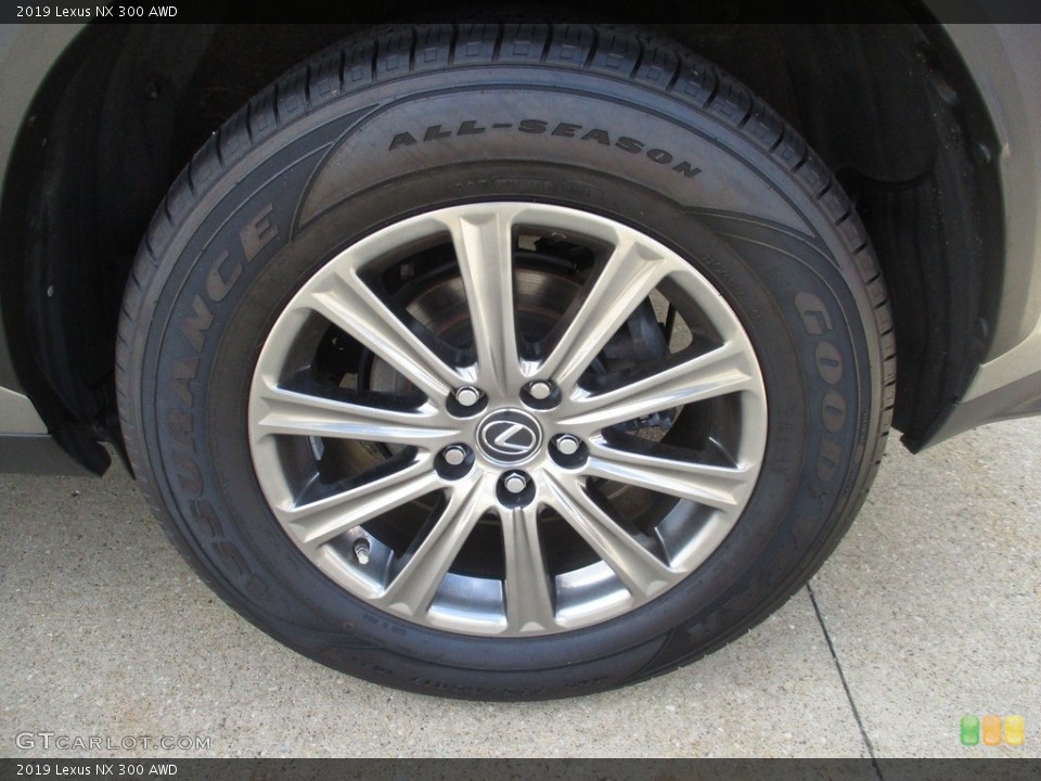 2019 Lexus NX 300 AWD Wheel and Tire Photo #142914288
