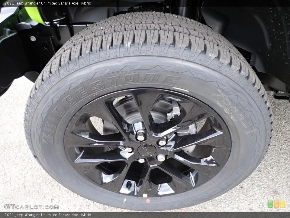 2021 Jeep Wrangler Unlimited Sahara 4xe Hybrid Wheel and Tire Photo #142934559