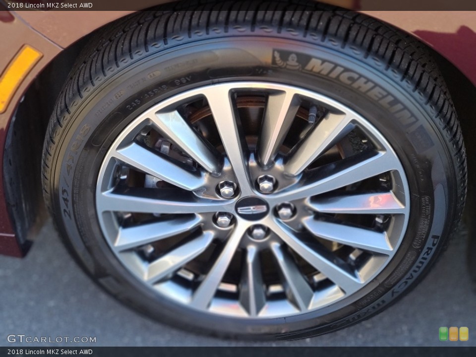 2018 Lincoln MKZ Select AWD Wheel and Tire Photo #142946151