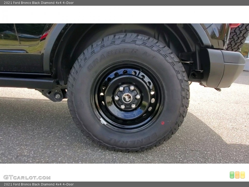 2021 Ford Bronco Black Diamond 4x4 4-Door Wheel and Tire Photo #143111051