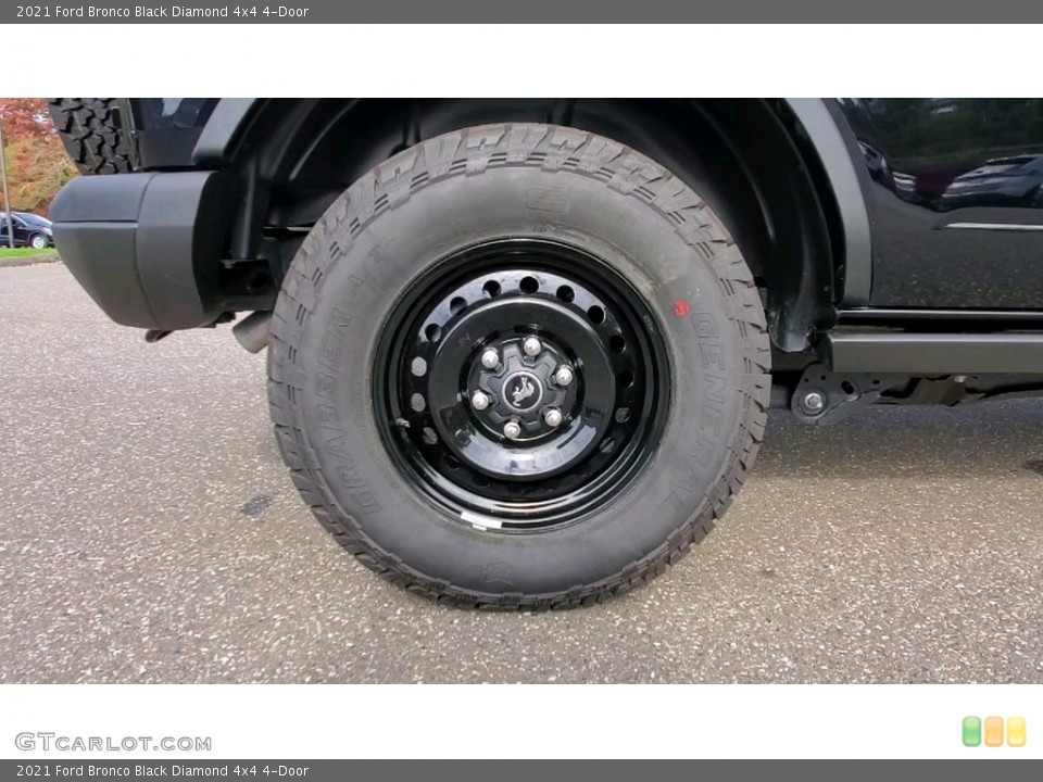 2021 Ford Bronco Black Diamond 4x4 4-Door Wheel and Tire Photo #143111057