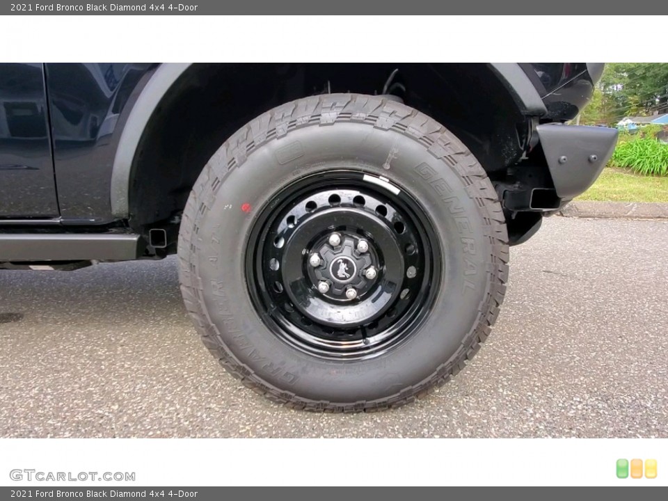 2021 Ford Bronco Black Diamond 4x4 4-Door Wheel and Tire Photo #143111072