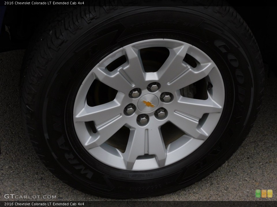 2016 Chevrolet Colorado LT Extended Cab 4x4 Wheel and Tire Photo #143130240