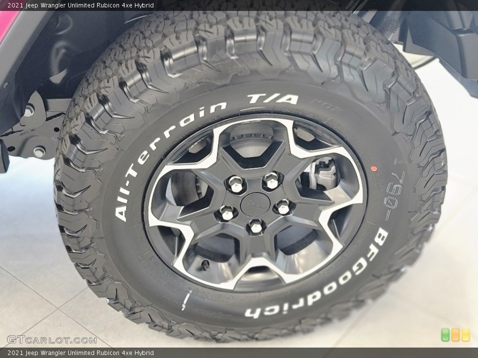 2021 Jeep Wrangler Unlimited Rubicon 4xe Hybrid Wheel and Tire Photo #143132157