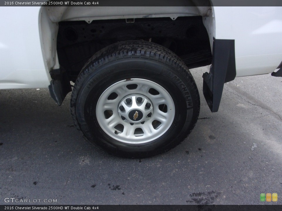 2016 Chevrolet Silverado 2500HD WT Double Cab 4x4 Wheel and Tire Photo #143244627