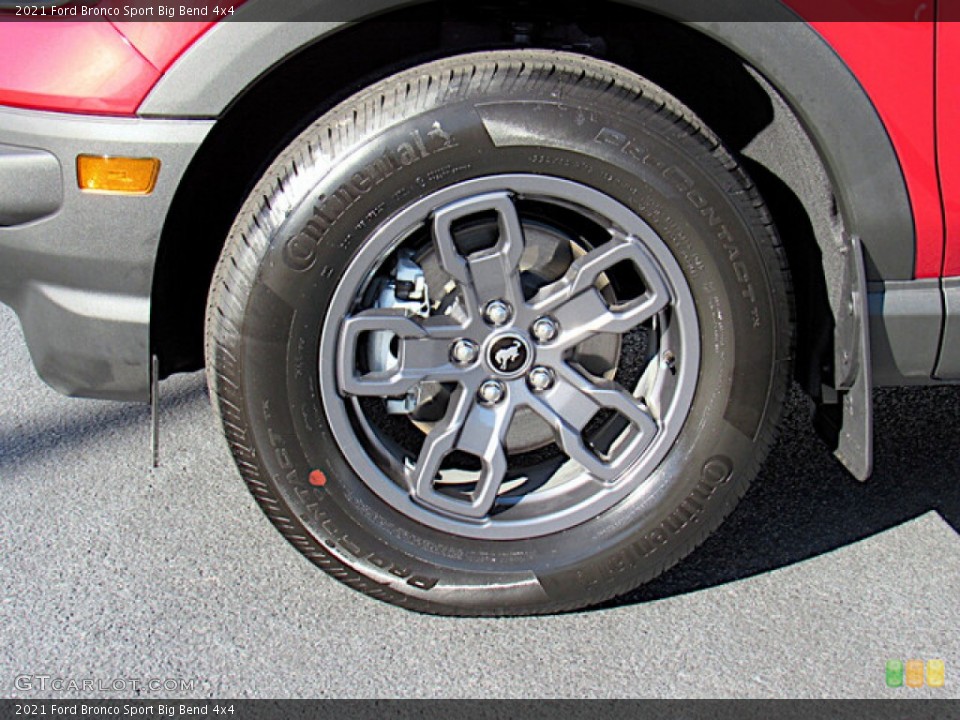 2021 Ford Bronco Sport Big Bend 4x4 Wheel and Tire Photo #143278649