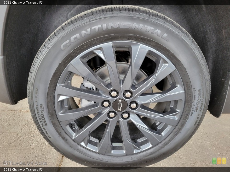 2022 Chevrolet Traverse RS Wheel and Tire Photo #143296832