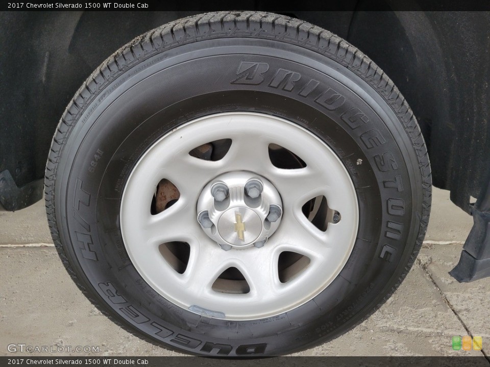 2017 Chevrolet Silverado 1500 WT Double Cab Wheel and Tire Photo #143308453