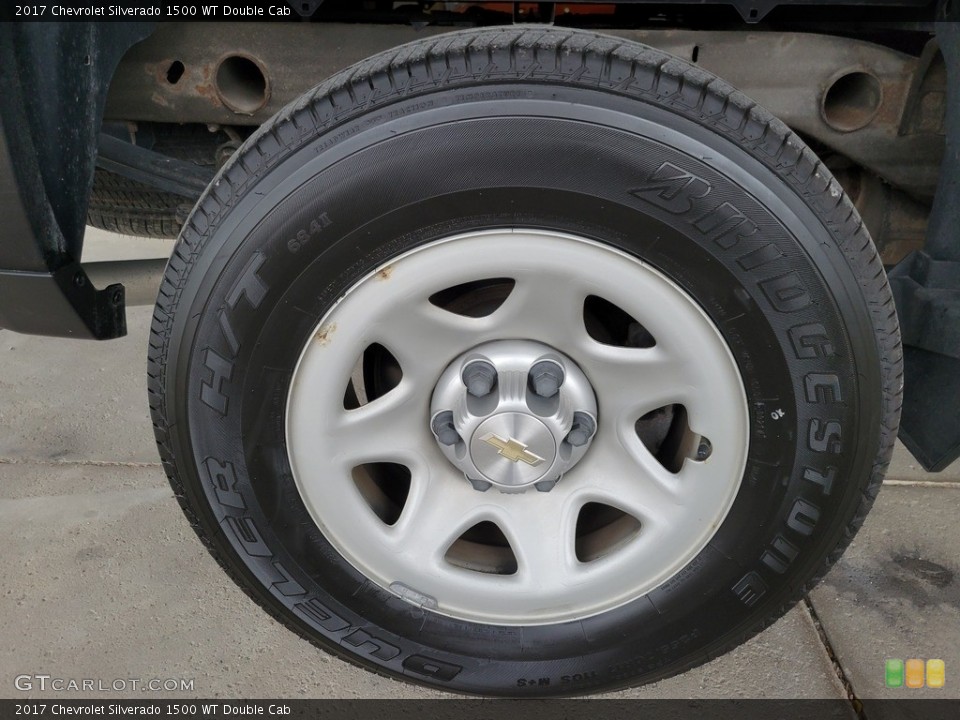 2017 Chevrolet Silverado 1500 WT Double Cab Wheel and Tire Photo #143308482