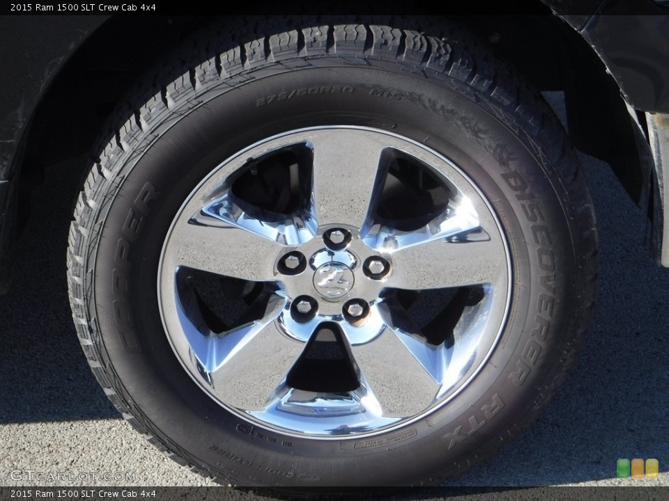 2015 Ram 1500 SLT Crew Cab 4x4 Wheel and Tire Photo #143318693
