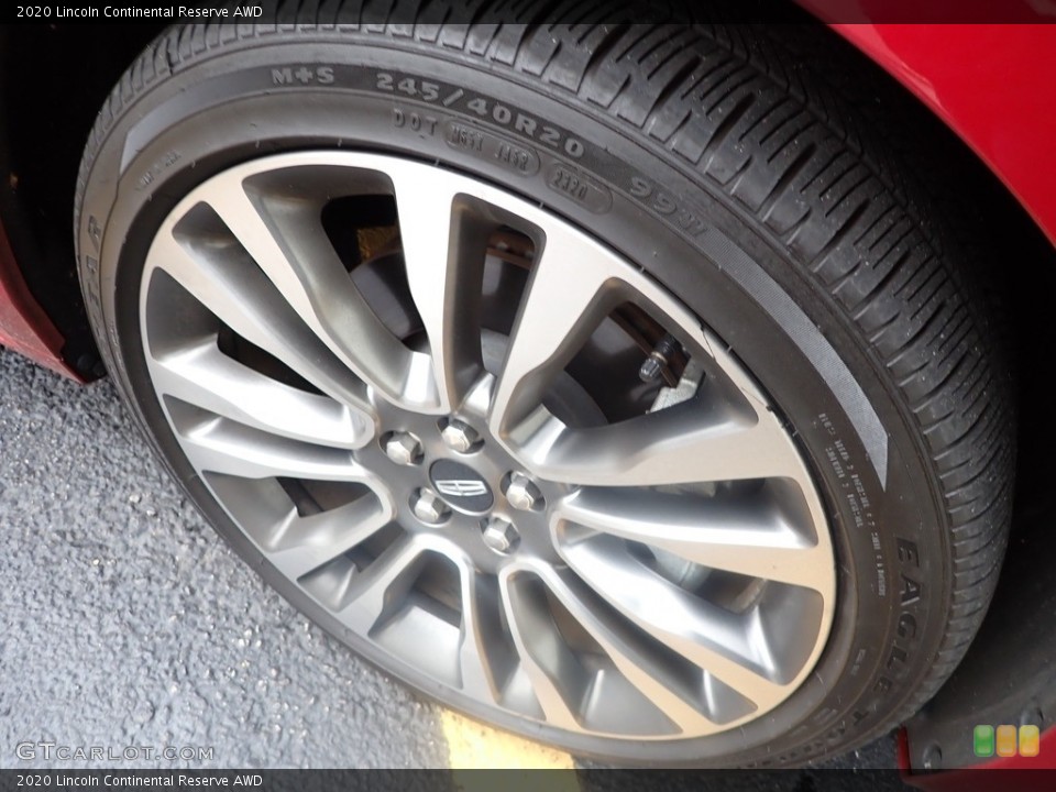 2020 Lincoln Continental Reserve AWD Wheel and Tire Photo #143339588