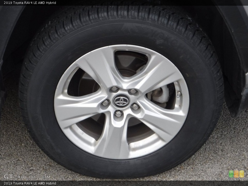 2019 Toyota RAV4 LE AWD Hybrid Wheel and Tire Photo #143361801