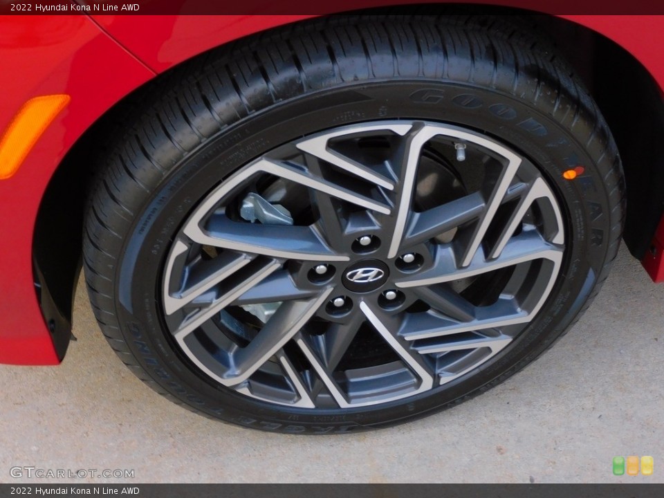 2022 Hyundai Kona N Line AWD Wheel and Tire Photo #143417845