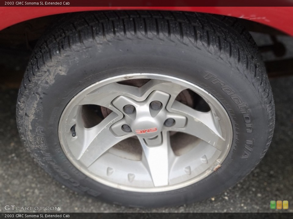 2003 GMC Sonoma SL Extended Cab Wheel and Tire Photo #143480415