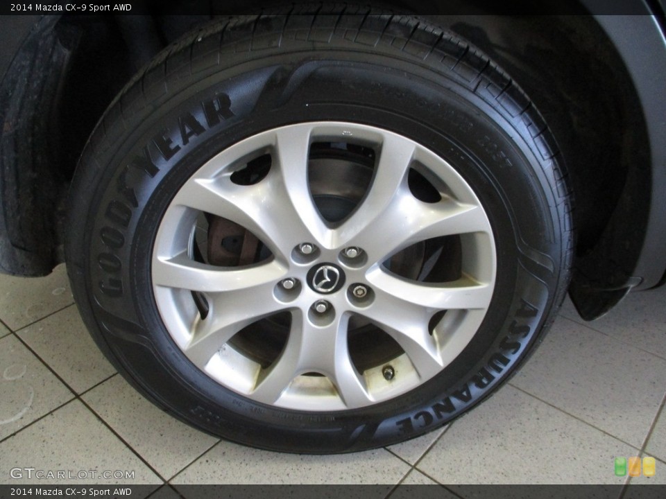 2014 Mazda CX-9 Sport AWD Wheel and Tire Photo #143514759