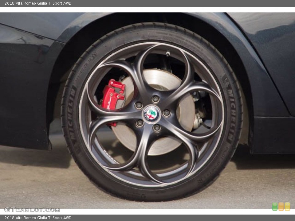 2018 Alfa Romeo Giulia Ti Sport AWD Wheel and Tire Photo #143522048