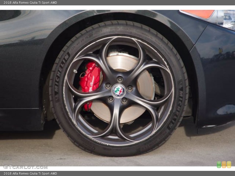 2018 Alfa Romeo Giulia Ti Sport AWD Wheel and Tire Photo #143522066