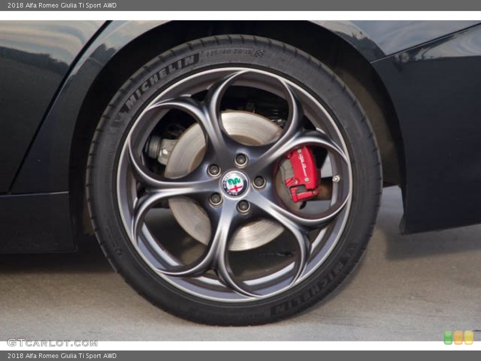 2018 Alfa Romeo Giulia Ti Sport AWD Wheel and Tire Photo #143522078