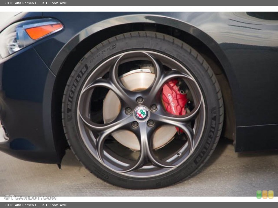 2018 Alfa Romeo Giulia Ti Sport AWD Wheel and Tire Photo #143522091
