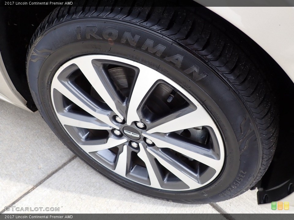 2017 Lincoln Continental Premier AWD Wheel and Tire Photo #143532370