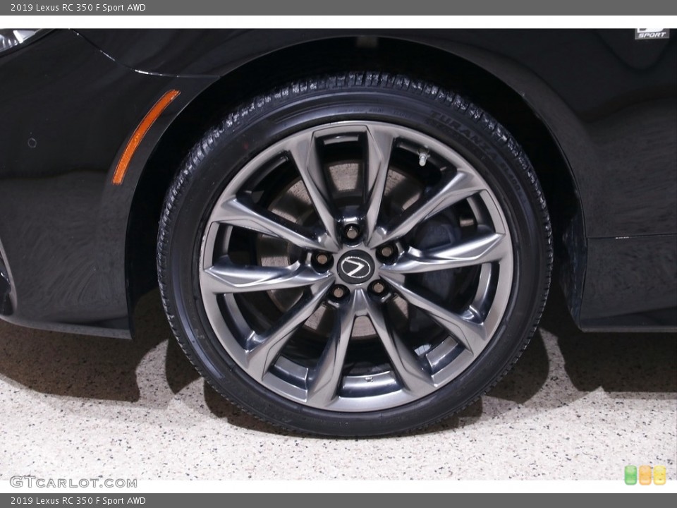 2019 Lexus RC 350 F Sport AWD Wheel and Tire Photo #143544583