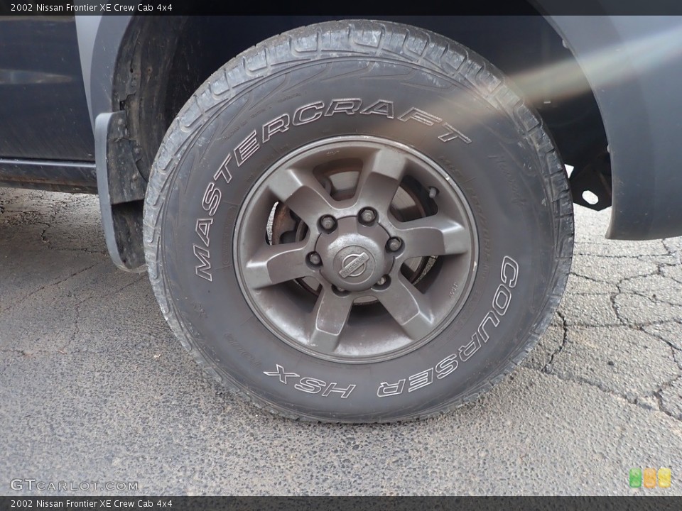 2002 Nissan Frontier XE Crew Cab 4x4 Wheel and Tire Photo #143545021