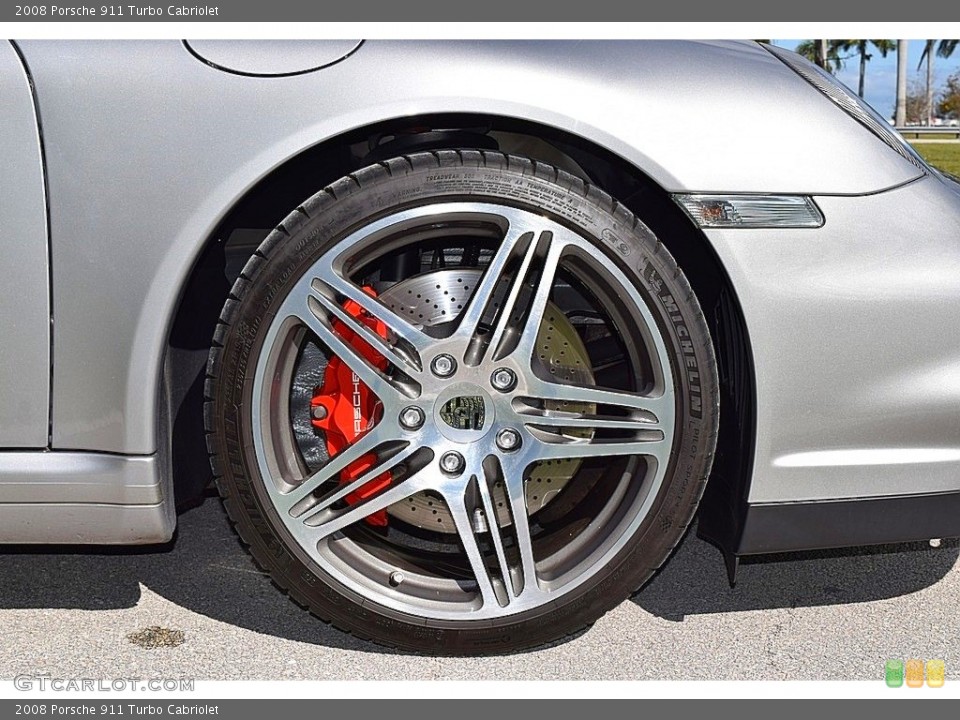 2008 Porsche 911 Turbo Cabriolet Wheel and Tire Photo #143589475