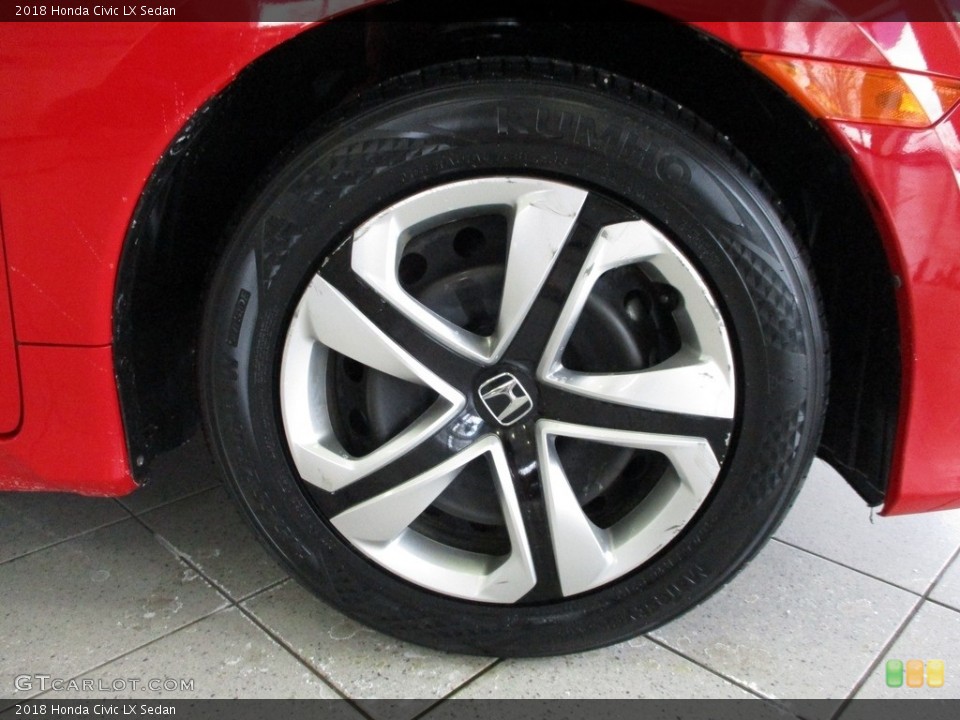 2018 Honda Civic LX Sedan Wheel and Tire Photo #143648190