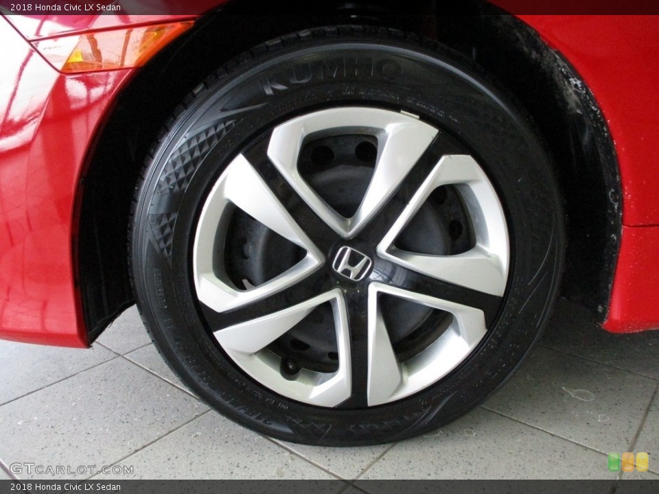 2018 Honda Civic LX Sedan Wheel and Tire Photo #143648288