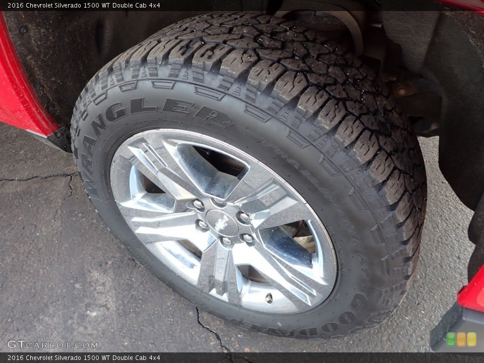 2016 Chevrolet Silverado 1500 WT Double Cab 4x4 Wheel and Tire Photo #143693427
