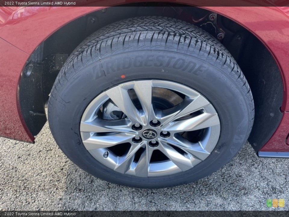 2022 Toyota Sienna Limited AWD Hybrid Wheel and Tire Photo #143770776
