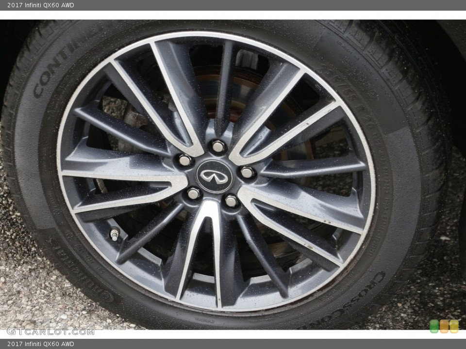 2017 Infiniti QX60 AWD Wheel and Tire Photo #143773110