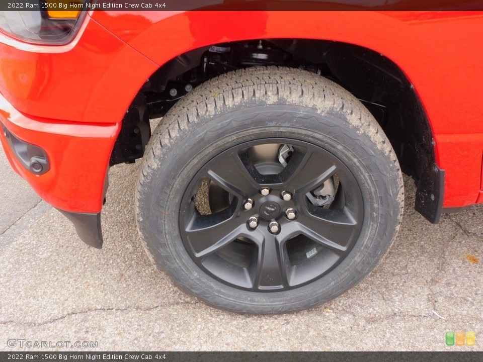 2022 Ram 1500 Big Horn Night Edition Crew Cab 4x4 Wheel and Tire Photo #143832187