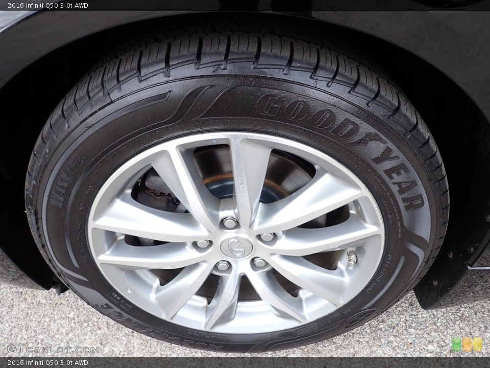 2016 Infiniti Q50 3.0t AWD Wheel and Tire Photo #143836456