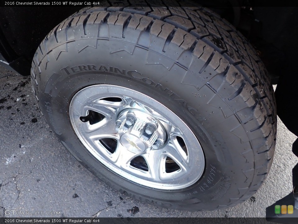 2016 Chevrolet Silverado 1500 WT Regular Cab 4x4 Wheel and Tire Photo #143889318
