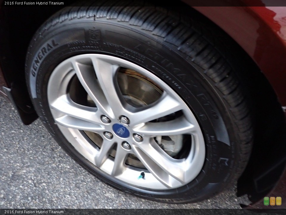2016 Ford Fusion Hybrid Titanium Wheel and Tire Photo #143946970