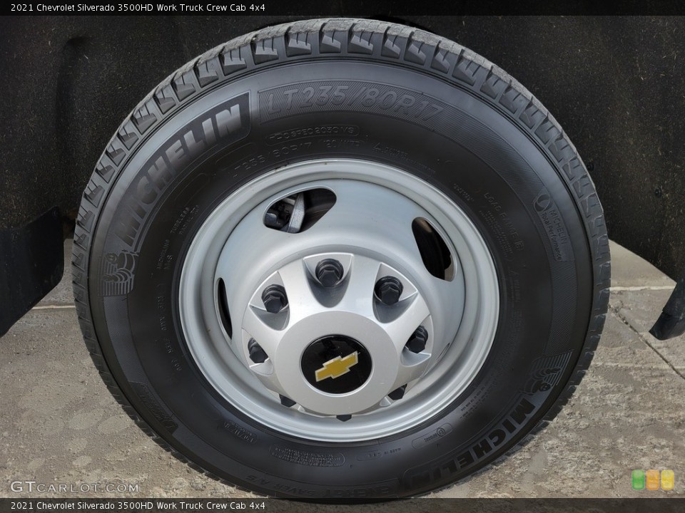 2021 Chevrolet Silverado 3500HD Work Truck Crew Cab 4x4 Wheel and Tire Photo #143994593