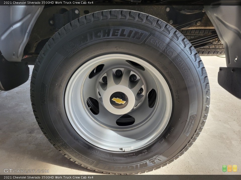 2021 Chevrolet Silverado 3500HD Work Truck Crew Cab 4x4 Wheel and Tire Photo #143994656