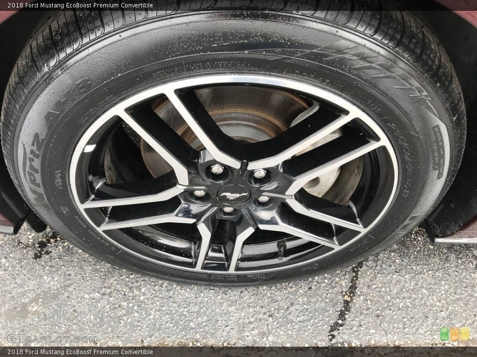 2018 Ford Mustang EcoBoost Premium Convertible Wheel and Tire Photo #144047185
