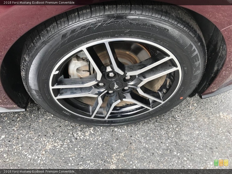 2018 Ford Mustang EcoBoost Premium Convertible Wheel and Tire Photo #144047215