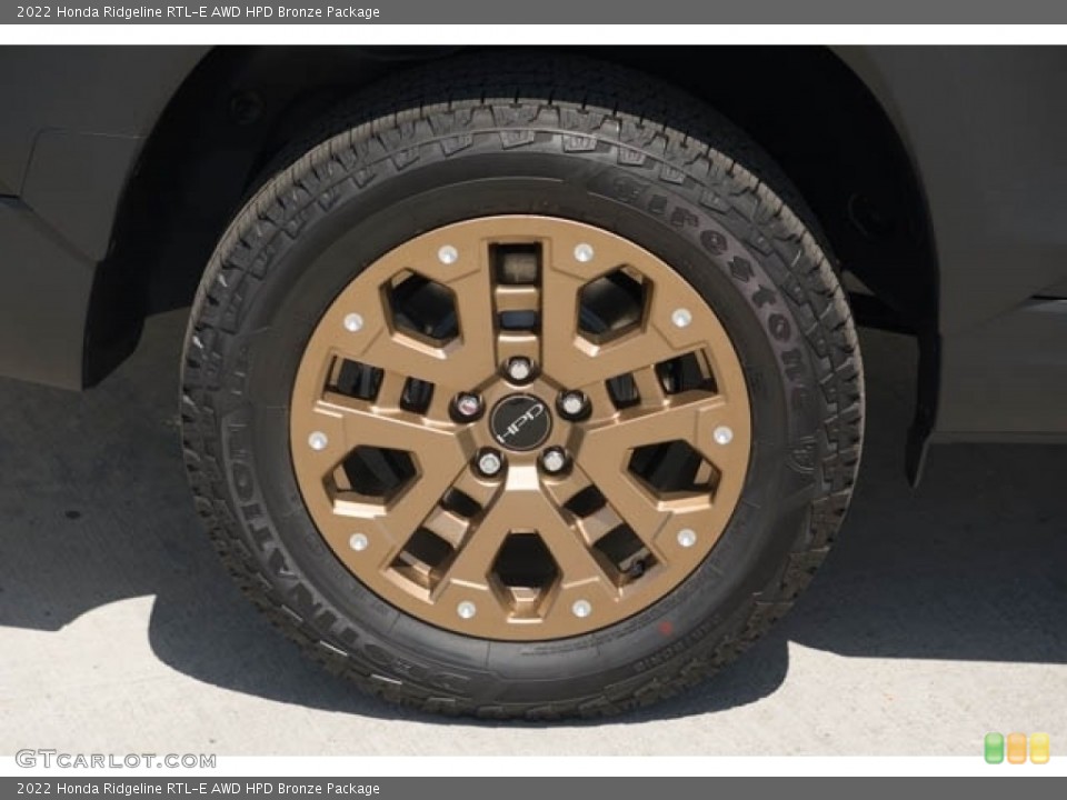 2022 Honda Ridgeline RTL-E AWD HPD Bronze Package Wheel and Tire Photo #144134962