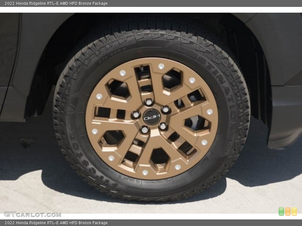 2022 Honda Ridgeline RTL-E AWD HPD Bronze Package Wheel and Tire Photo #144134971
