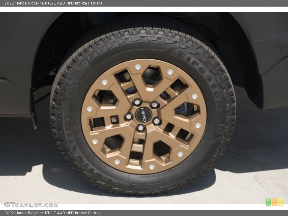 2022 Honda Ridgeline RTL-E AWD HPD Bronze Package Wheel and Tire Photo #144134986