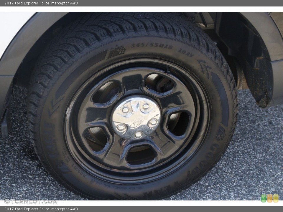2017 Ford Explorer Police Interceptor AWD Wheel and Tire Photo #144166723