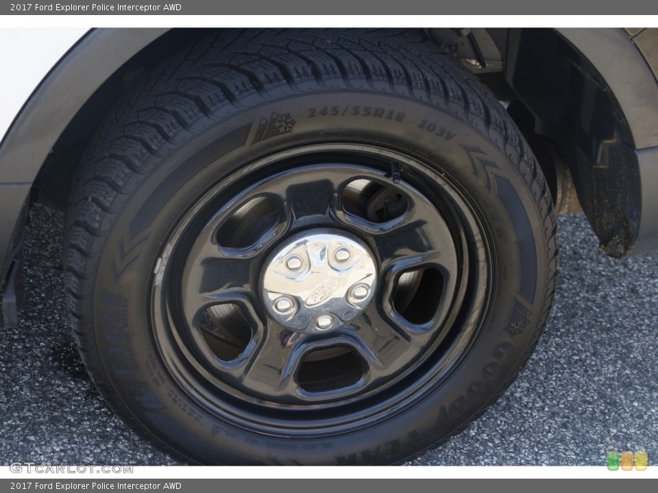 2017 Ford Explorer Police Interceptor AWD Wheel and Tire Photo #144166747