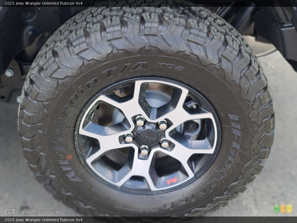 2020 Jeep Wrangler Unlimited Rubicon 4x4 Wheel and Tire Photo #144228576